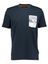 Donkerblauwe katoenen t-shirt Hugo Boss 