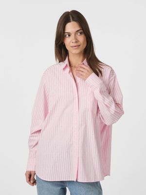 Pink gestreepte blouse met strass Dalma Neo Noir
