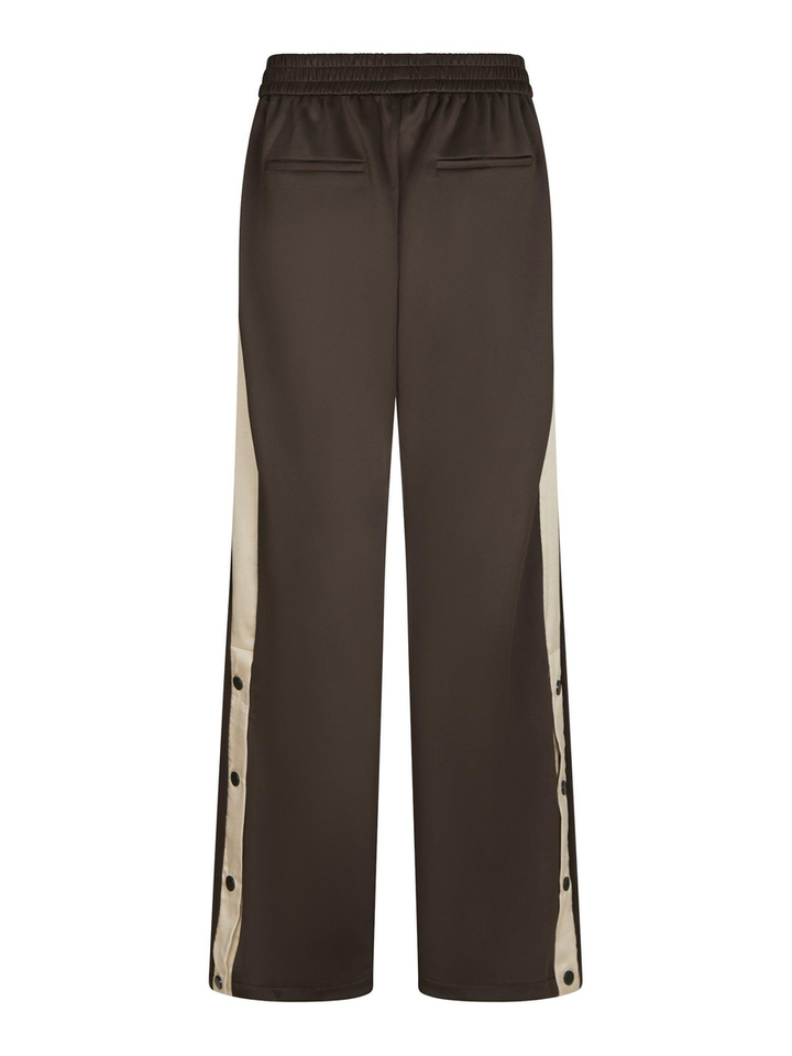 Bruine broek met beige streep Puggy Neo Noir