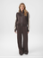 Bruine broek met beige streep Puggy Neo Noir