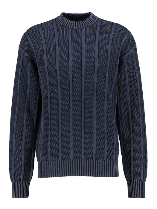 Donkerblauwe katoenen pull Kaktus Hugo Boss