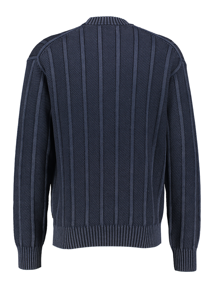 Donkerblauwe katoenen pull Kaktus Hugo Boss