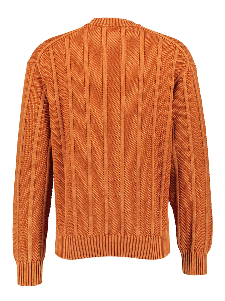 Oranje katoenen pull met ronde hals Kaktus Hugo Boss