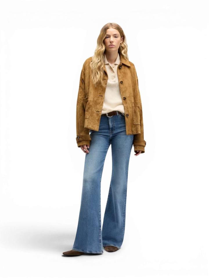 Blauwe flare jeans For All Mankind