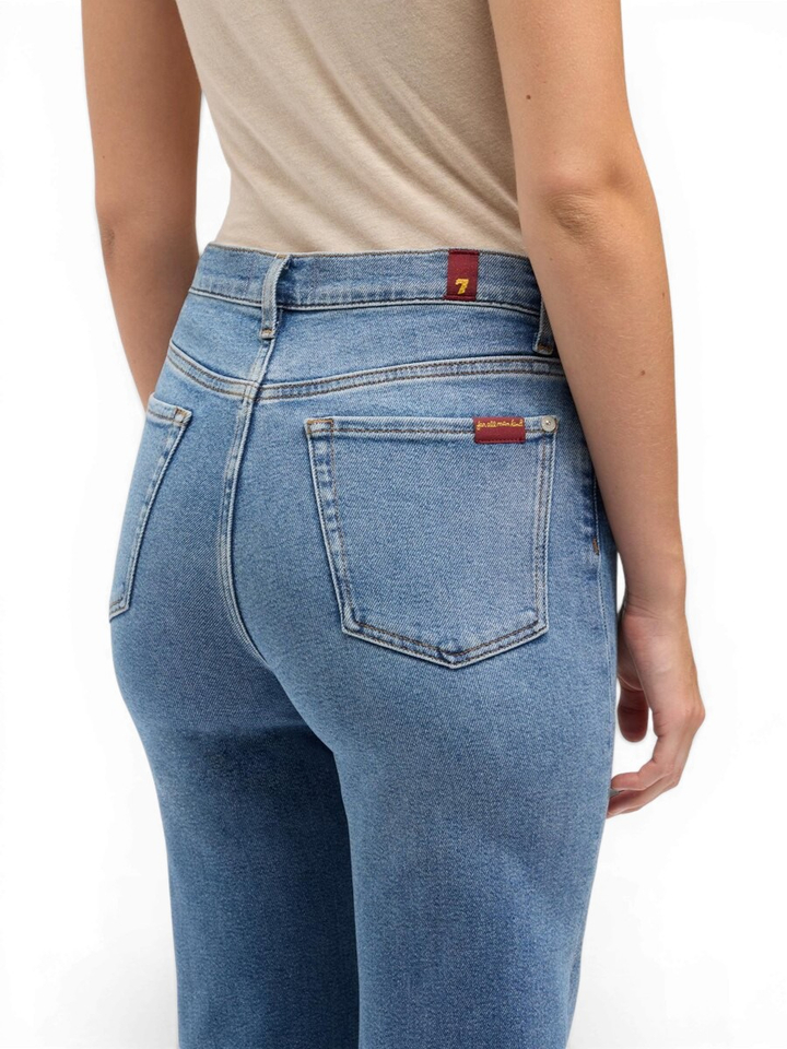 Blauwe flare jeans For All Mankind