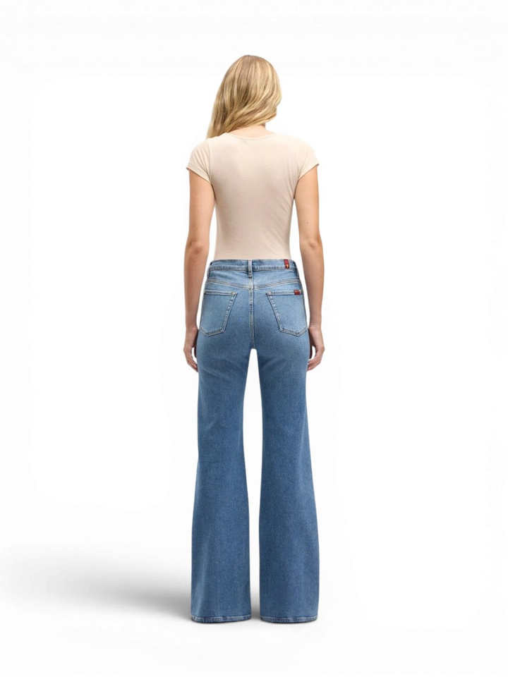 Blauwe flare jeans For All Mankind