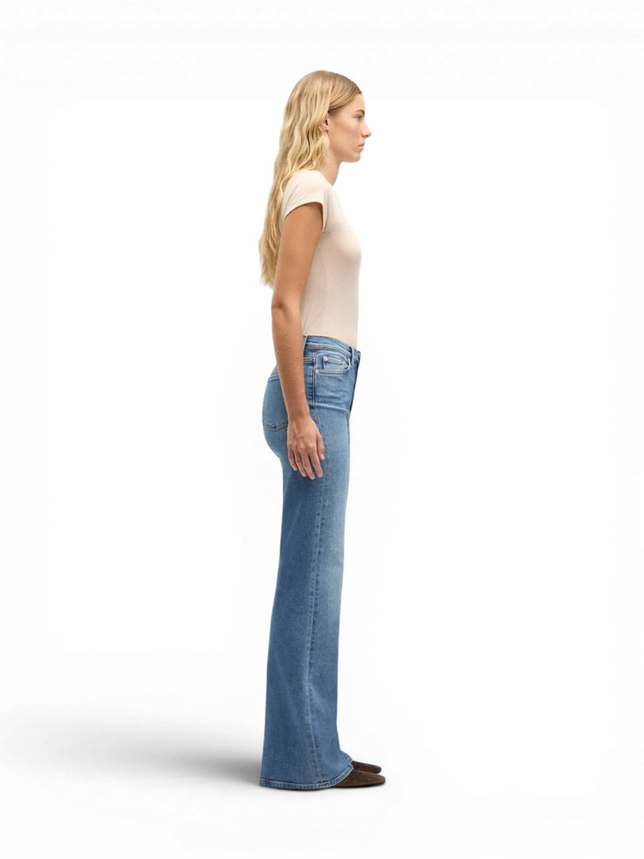 Blauwe flare jeans For All Mankind