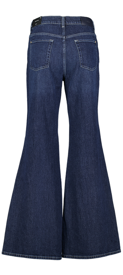 Donkerblauwe flared jeans For All Mankind