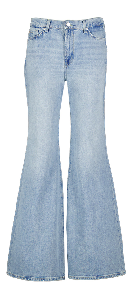 Blauwe jeans flare For All Mankind