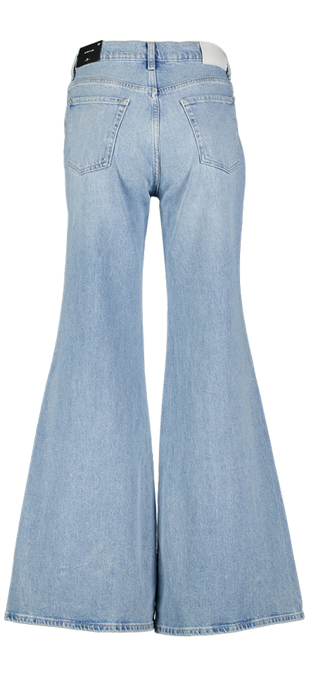 Blauwe jeans flare For All Mankind
