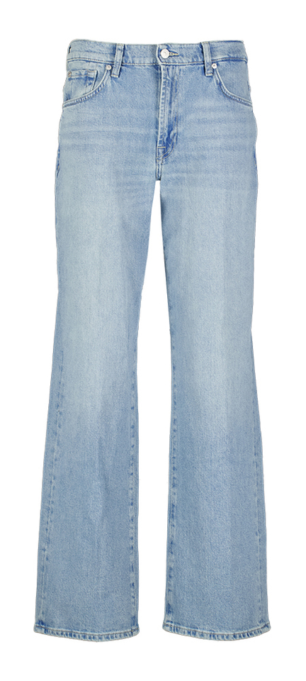 Blauwe straight jeans For All Mankind