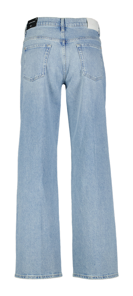 Blauwe straight jeans For All Mankind