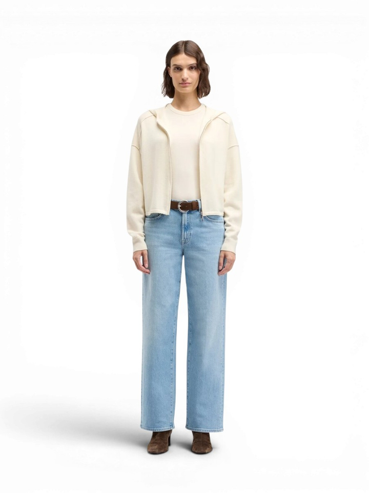Blauwe straight jeans For All Mankind