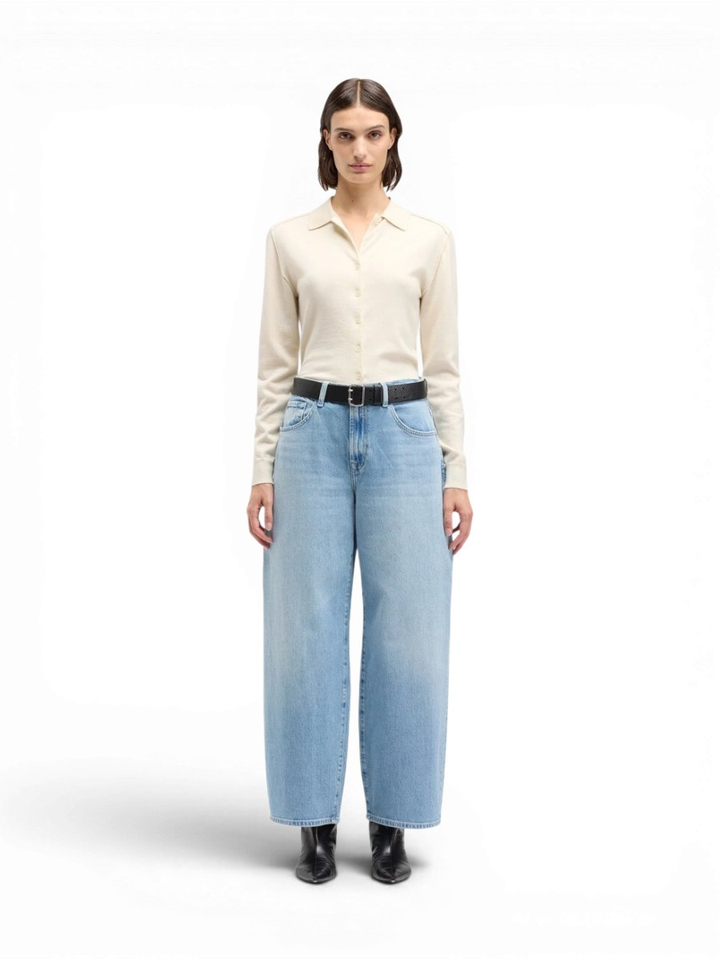 Blauwe mom jeans For All Mankind 