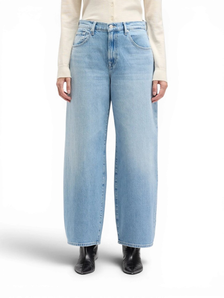 Blauwe mom jeans For All Mankind 