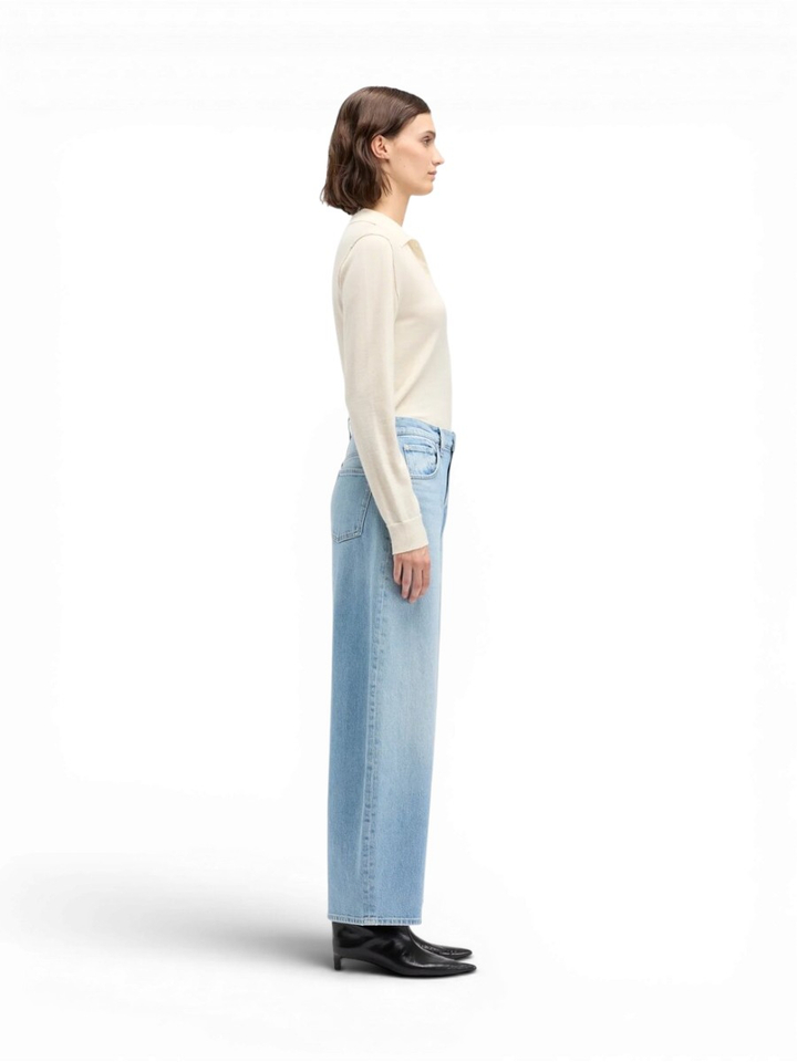 Blauwe mom jeans For All Mankind 