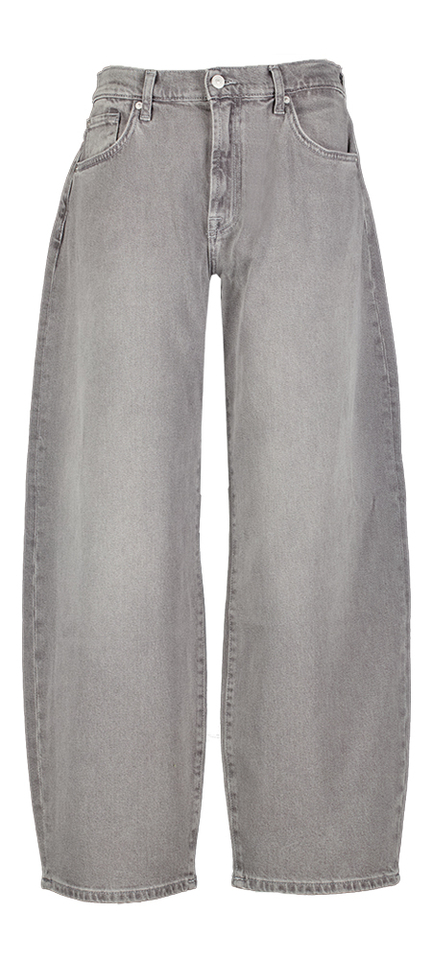 Grijze mom jeans For All Mankind