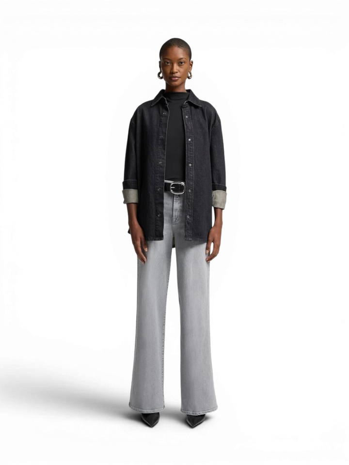 Grijze loose fit jeans For All Mankind 