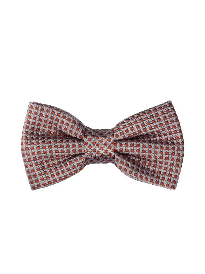 Beige vlinderdas met kleurrijke details Profuomo