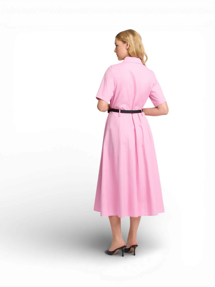 Roze hemdkleed met bijhorende riem Regelind Kocca
