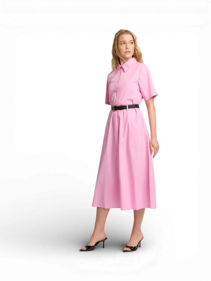 Roze hemdkleed met bijhorende riem Regelind Kocca