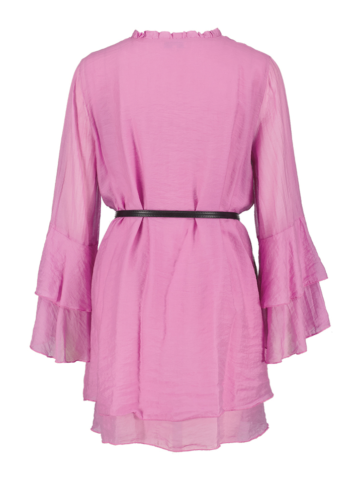 Fuchsia kleurig jurk Ann Kocca 