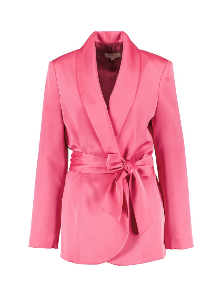 Fuchsia blazer met knoop detail Kristal Kocca