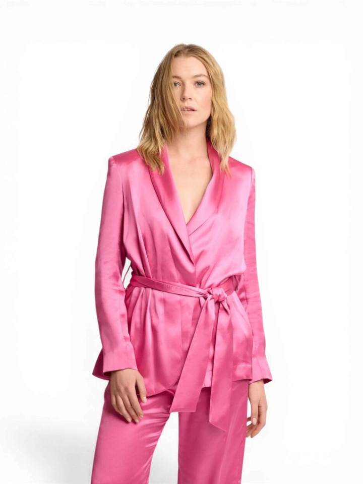 Fuchsia blazer met knoop detail Kristal Kocca