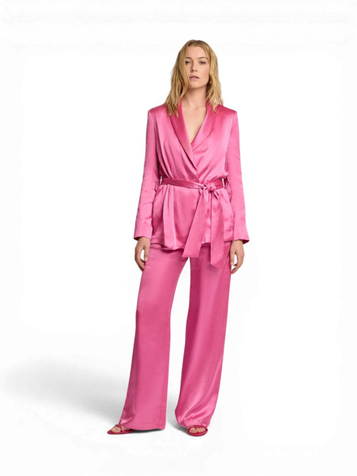 Fuchsia blazer met knoop detail Kristal Kocca