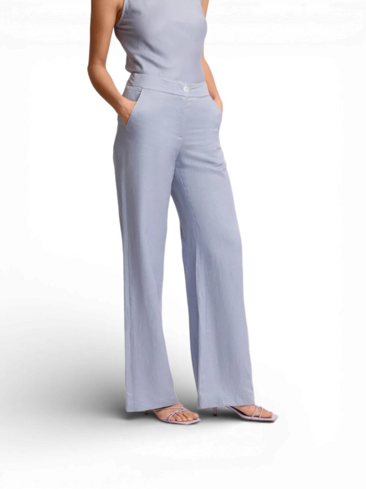 Lichtblauwe geklede broek Duende Kocca 