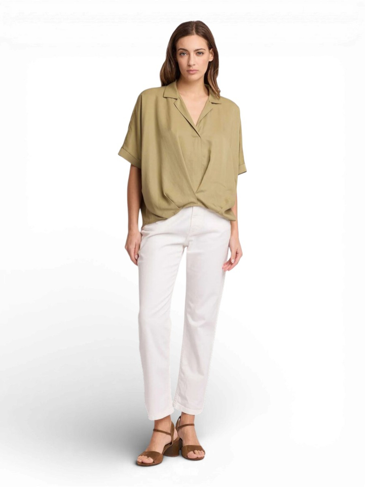 Groene blouse met korte mouw Basilide Kocca 