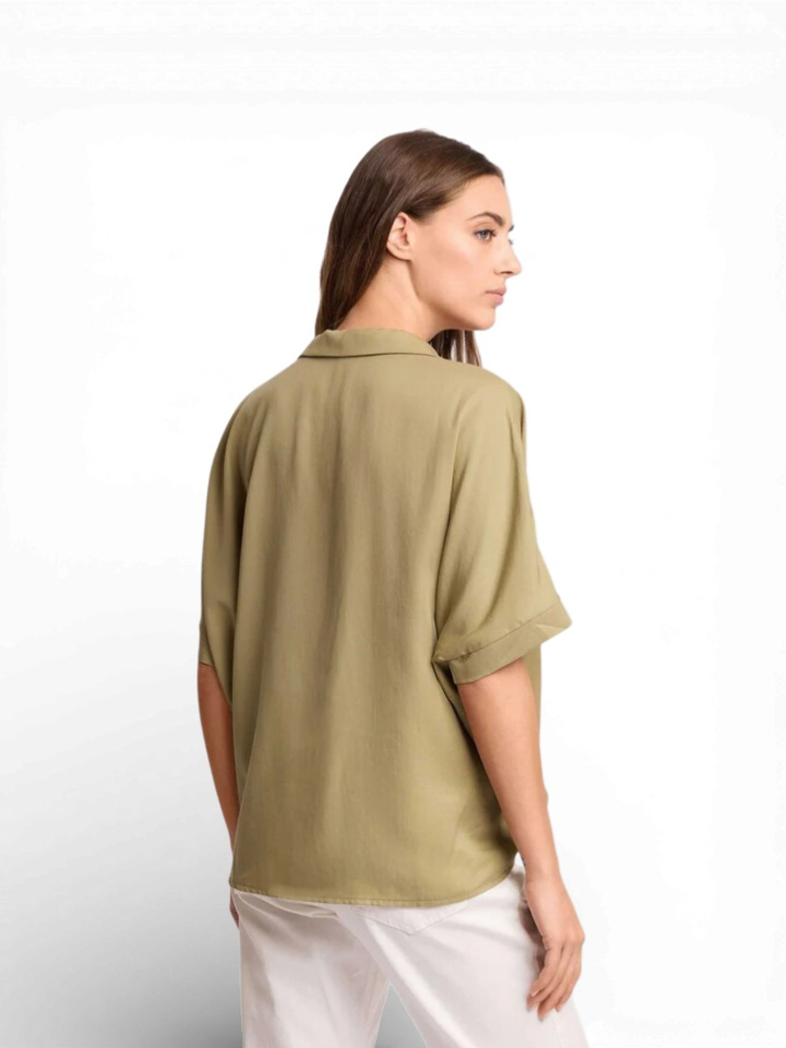 Groene blouse met korte mouw Basilide Kocca 