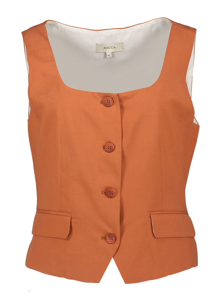 Roestkleurige ondervestje Mieze Kocca 