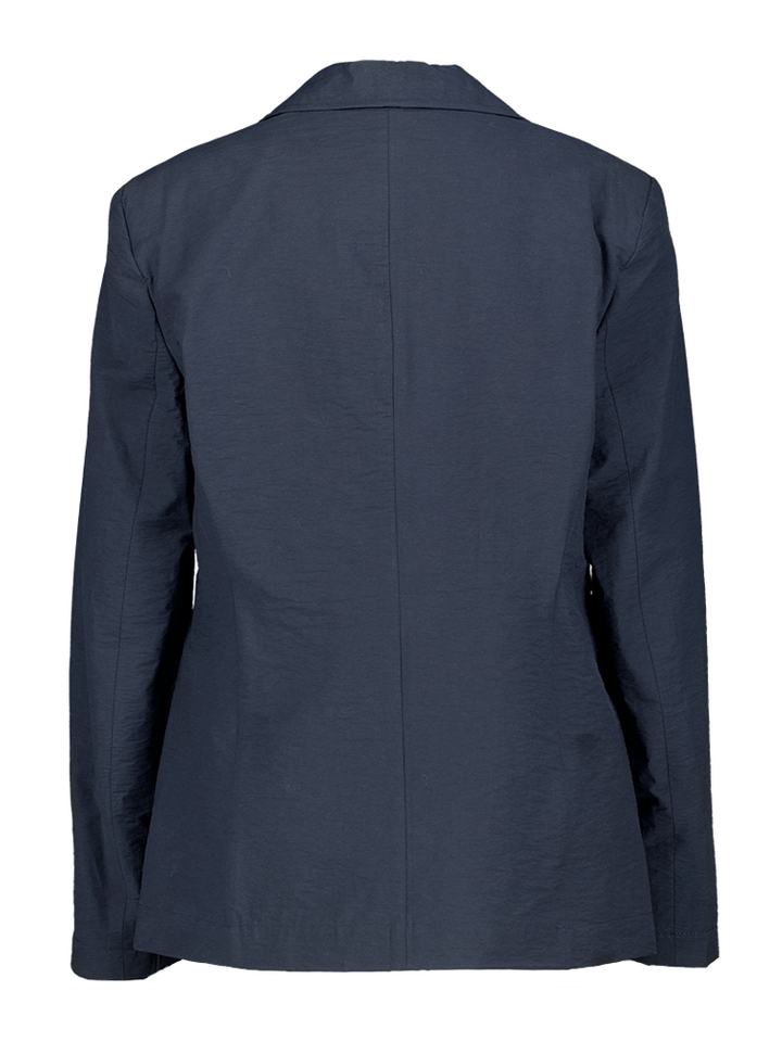 Blauwe blazer lichte structuur Pauline Kocca