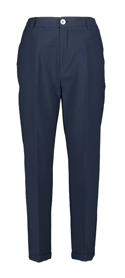 Blauwe broekmet lichte structuur Paulino Kocca