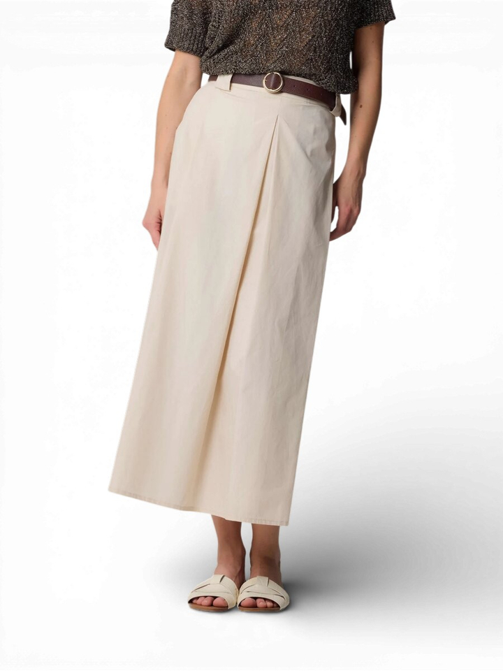 Ecru kleurige lange rok Herenias Kocca