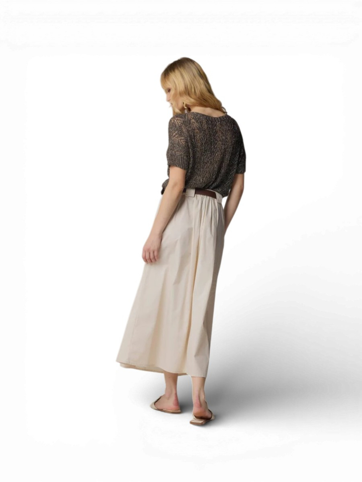 Ecru kleurige lange rok Herenias Kocca