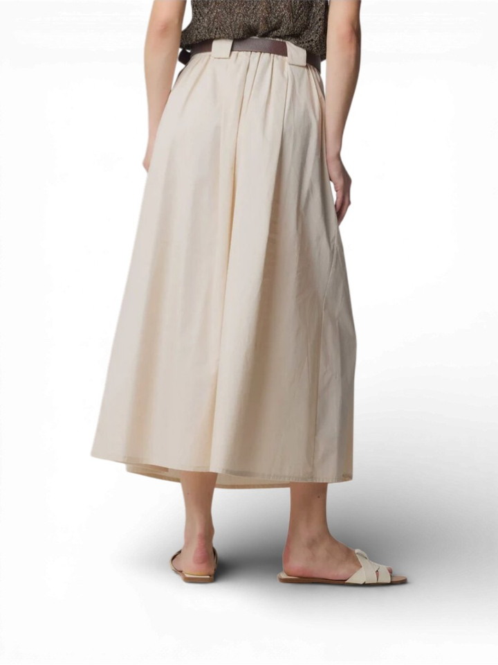 Ecru kleurige lange rok Herenias Kocca