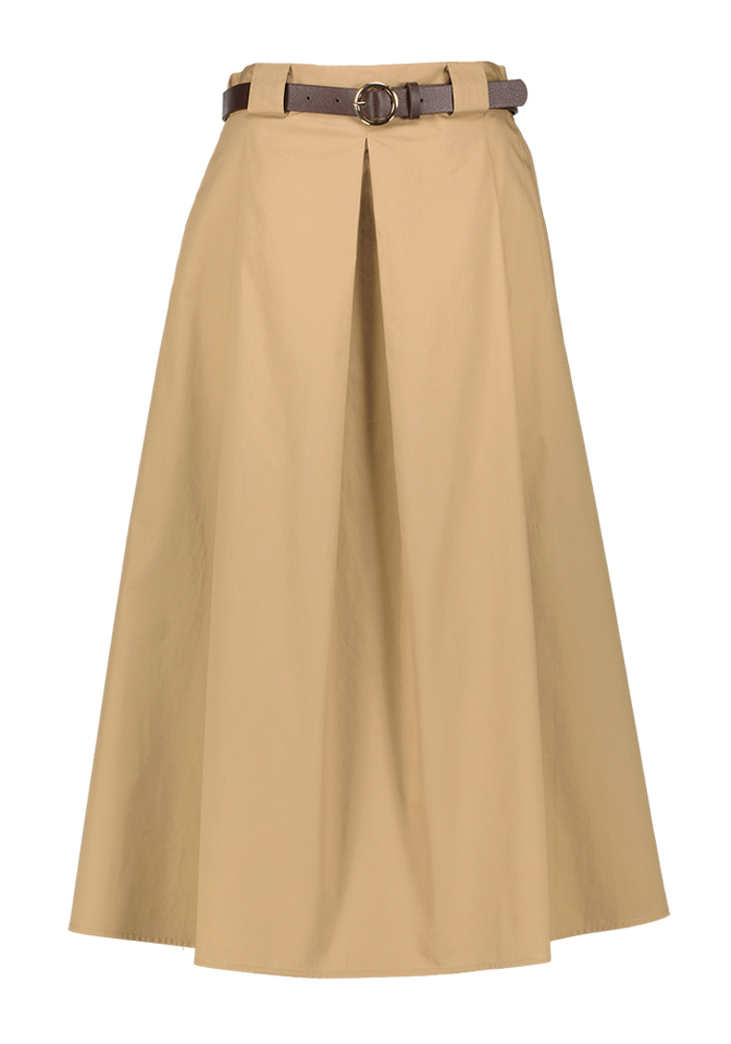 Beige lange rok Herenias Kocca 