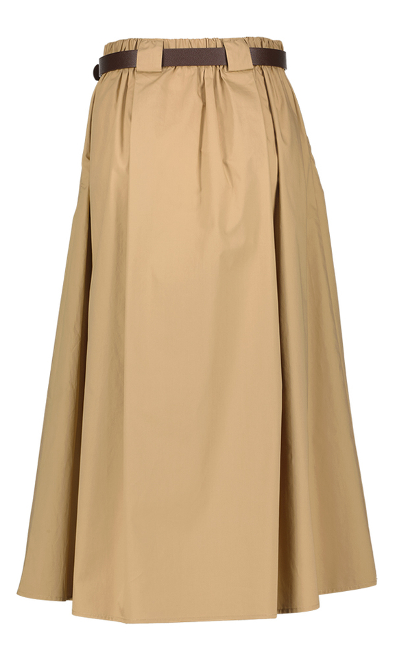 Beige lange rok Herenias Kocca 