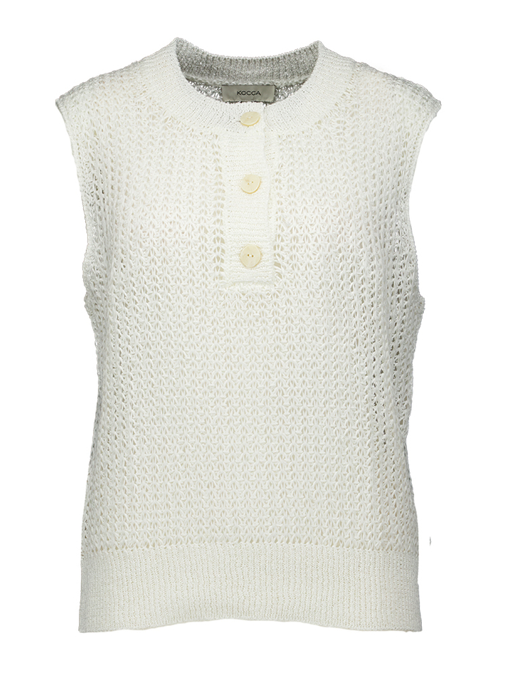 Ecru los gebreide top Franka Kocca 