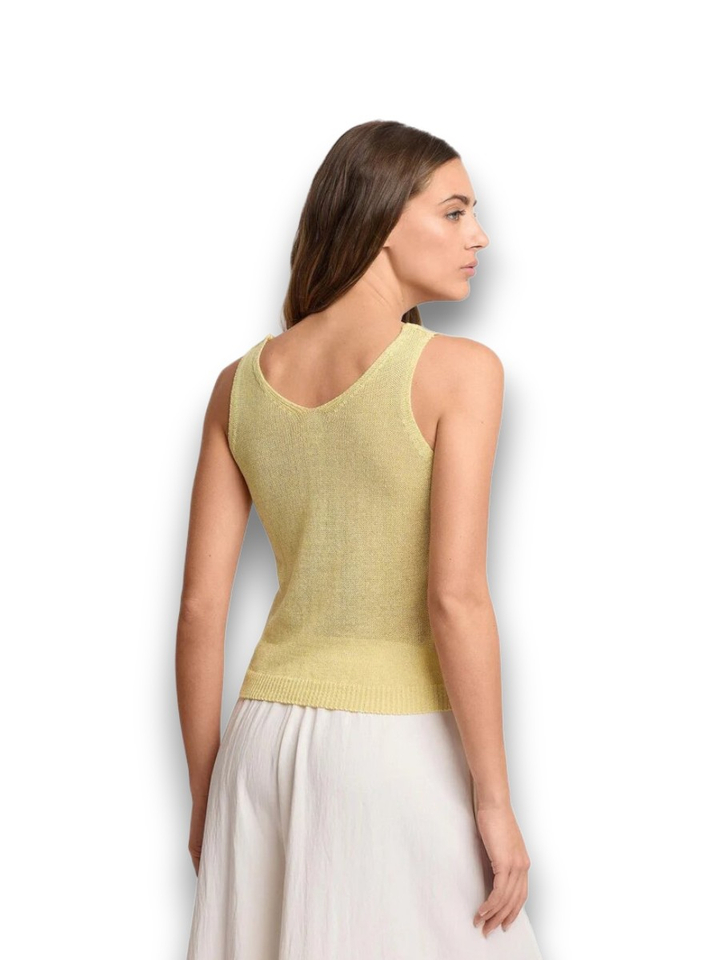 Gele top met glitter Euporo Kocca