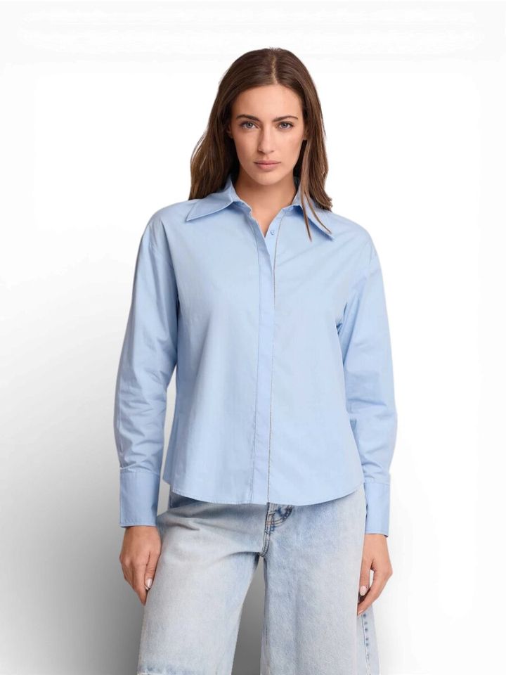 Lichtblauwe blouse Godolia Kocca