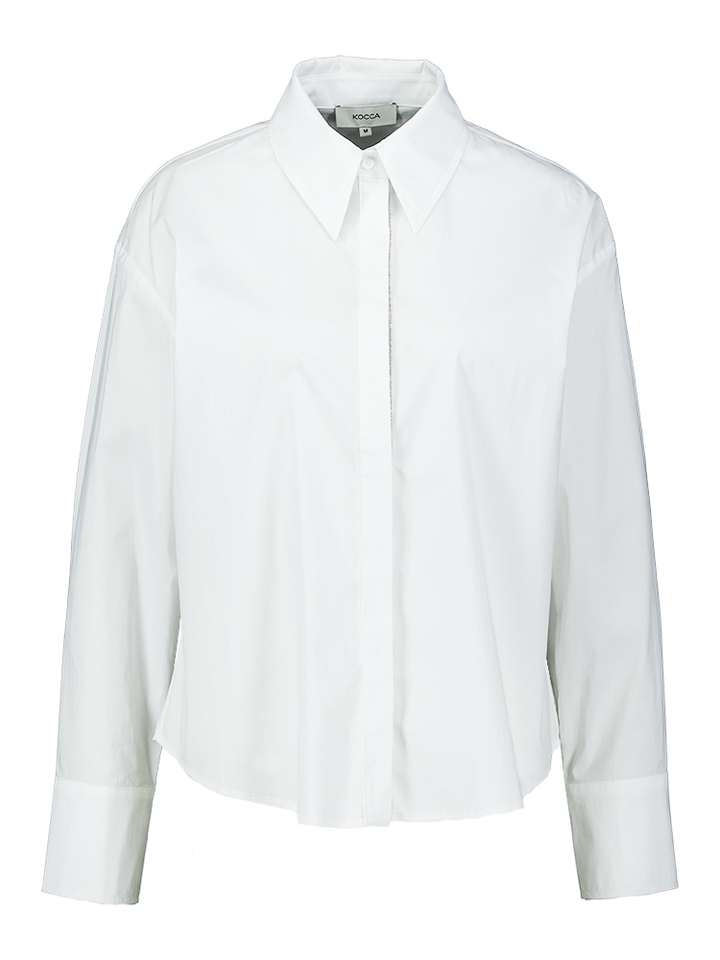 Witte blouse met knoopsluiting Godolia Kocca