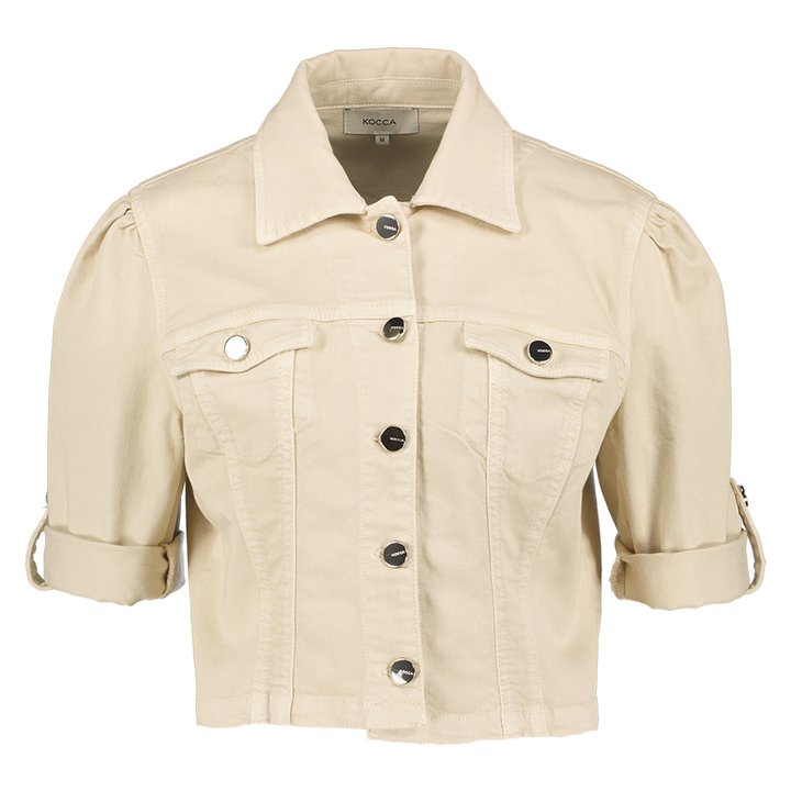 Beige kort jeansjasje Kocca 
