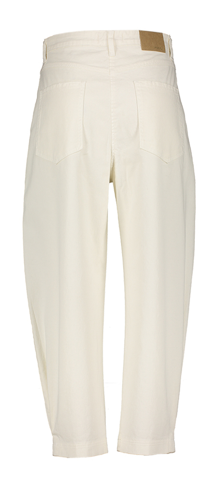 Ecru katoenen broek met hoge taille  Didacco Kocca 