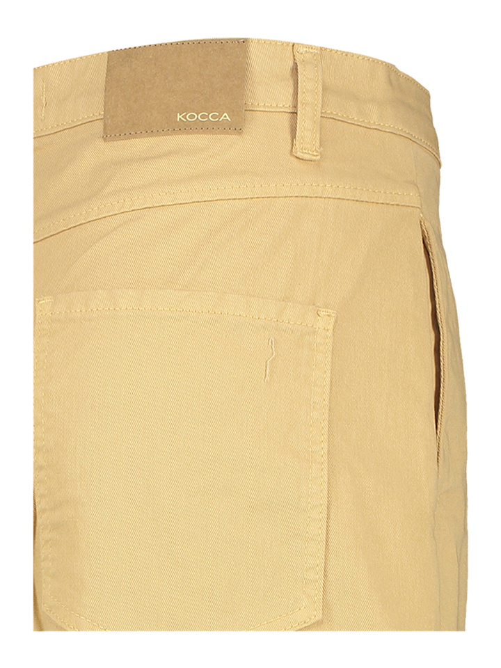Beige katoenen broek Didacco Kocca 