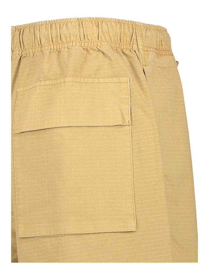 Cognackleurige short met structuur Flank Bellerose 