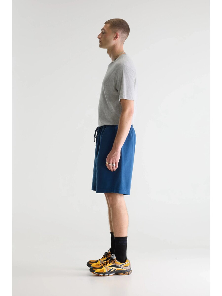 Blauwe short met structuur Flank Bellerose 