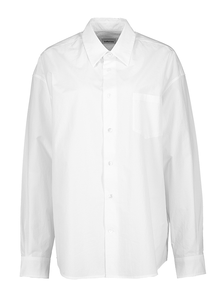 Witte oversized bloes met structuur Jops Bellerose 